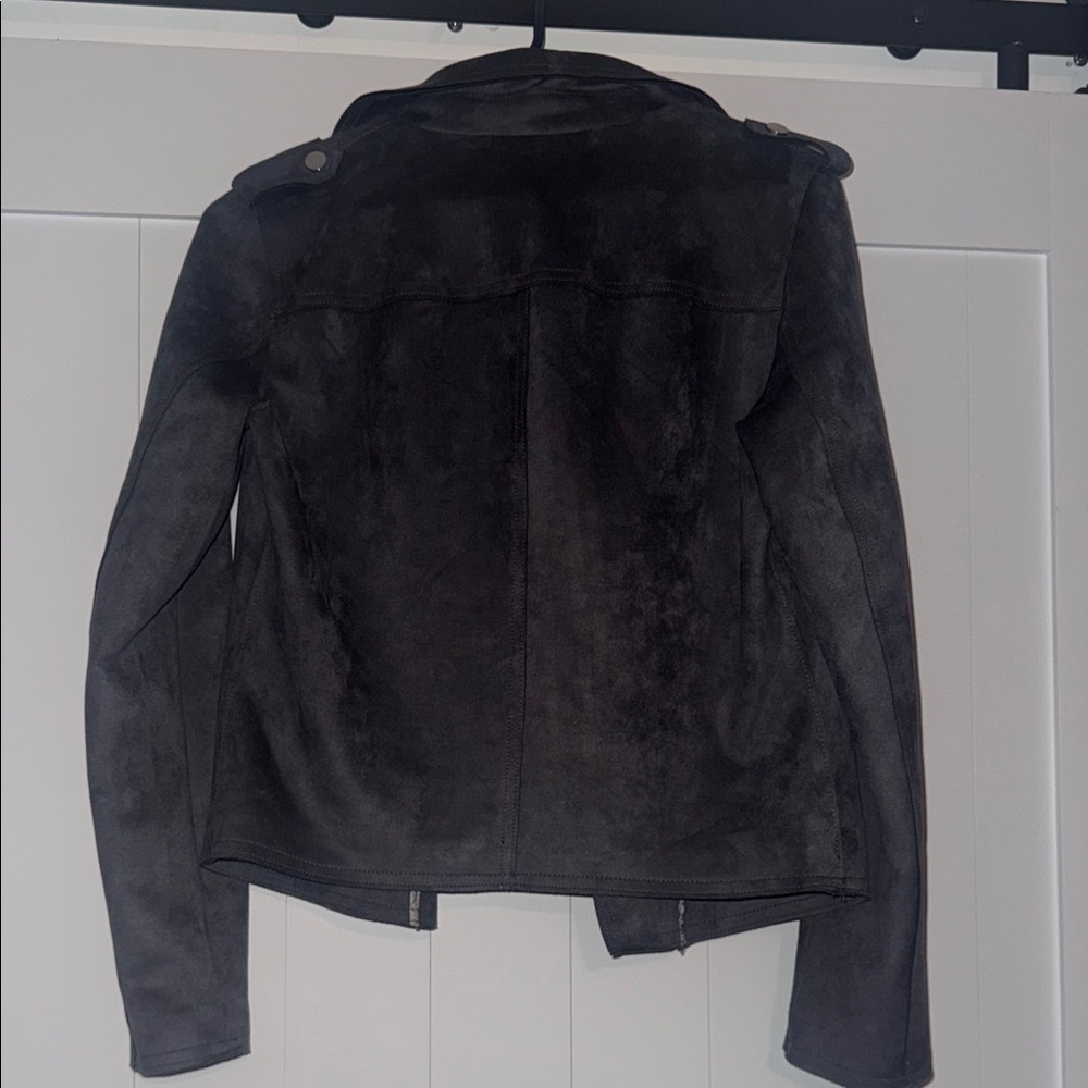 Philosophy Charcoal Leather Jacket - Picture 7 of 10